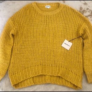 Superdown Oversized Mustard Sweater